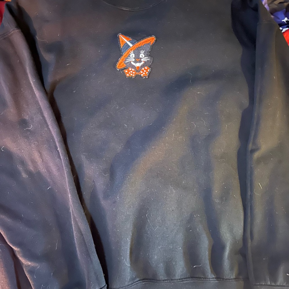 Halloween Vintage Cat Crewneck